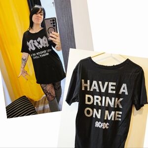 Recycled Karma AC/DC T-shirt Size Medium, Band Tee